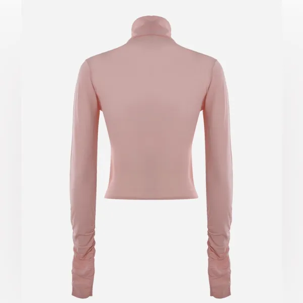 Revolve For Love And Lemons Pink Sadie Turtleneck Top Size XXS - Image 6