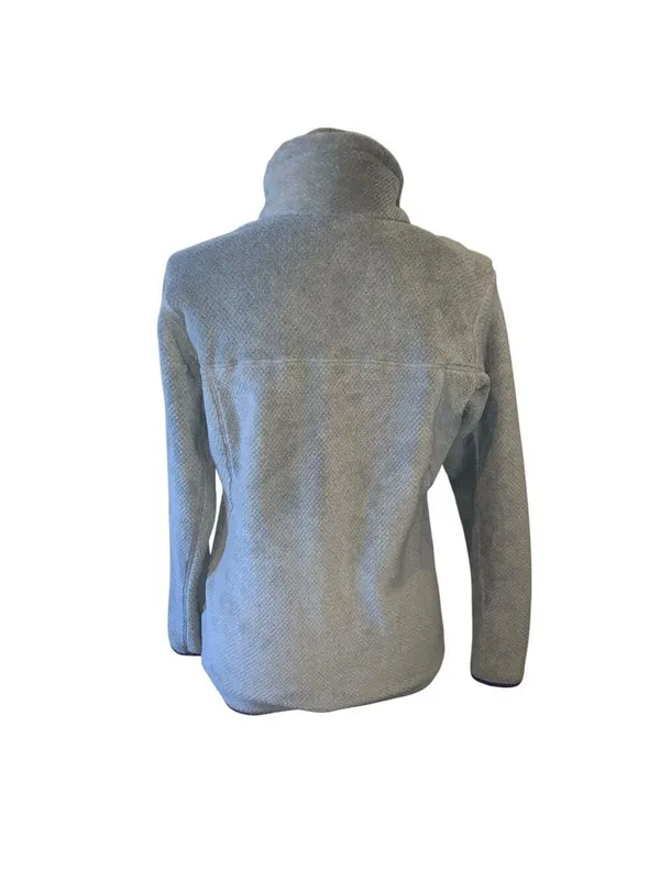 PATAGONIA Re/Tool Snap-t Gray Fleece Pulliver with Purple Accents medium - Image 3