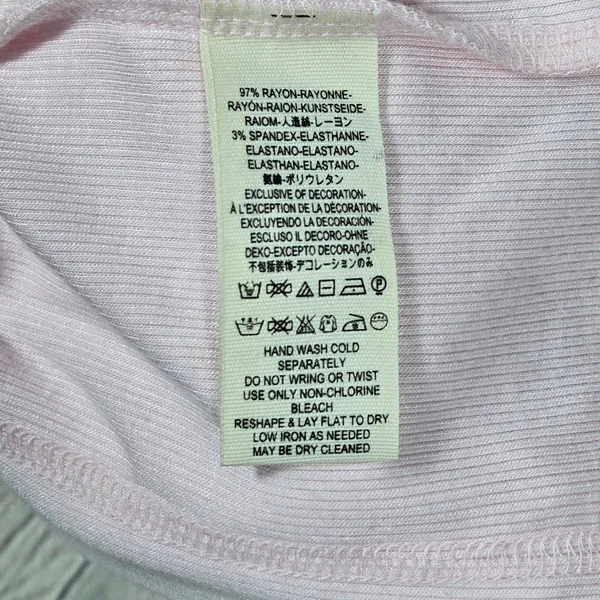 Free People Dale‎ Tank Top Ballet Ribbed Lace Open Back Pink OB980491 M - Image 6