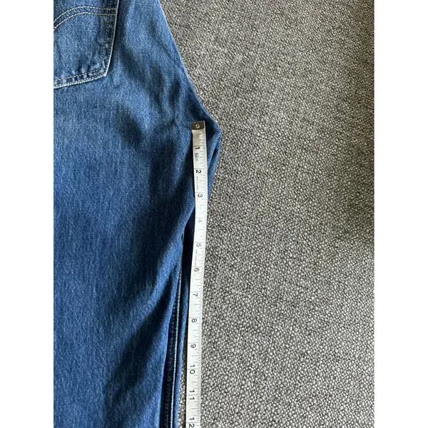 Levis Low Pro Straight‎ Jeans Womens 26 Distressed Medium Wash Blue Denim A0964 - Image 11