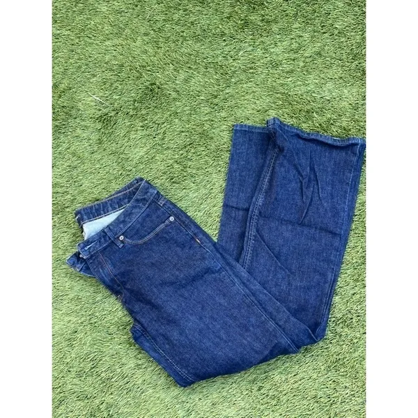Banana Republic Womens Dark Wash Straight Leg Jeans Indigo‎ Blue Size 10R - Image 2