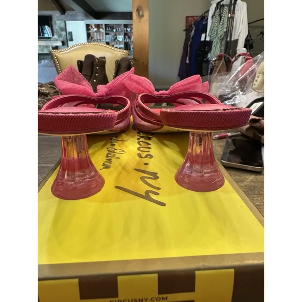 Circus NY by Sam Edelman Women's Natalina Heeled Sandal Magenta Size 7 Bow - Image 5
