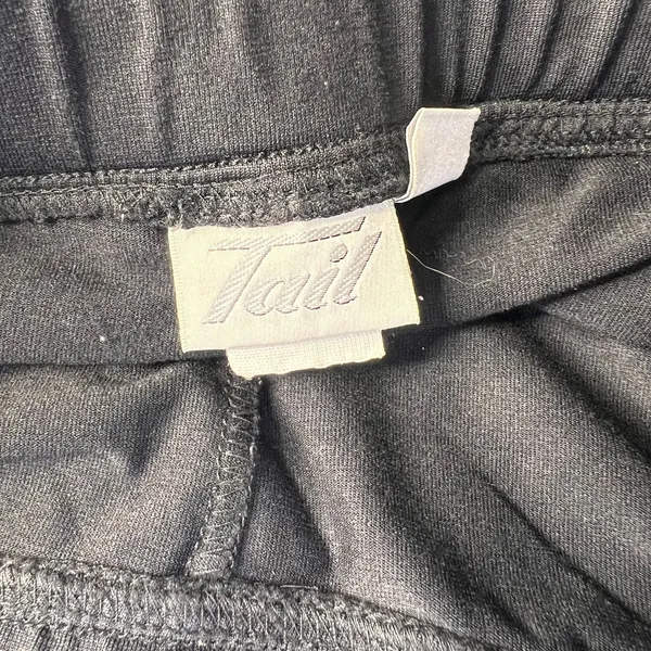 Vintage Tail Black Tennis Skirt Skort Athletic Work Zip Pocket Medium - Image 4