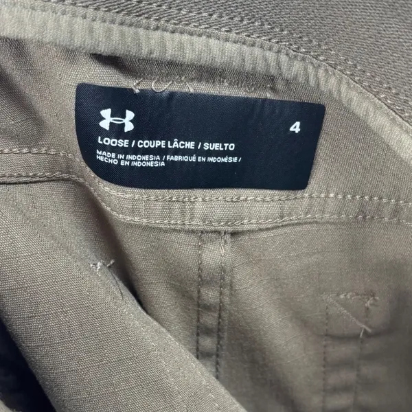 Under Armour Pants Womens 4 Loose Fit Tan Tactical Utility Outdoor Hiking - Image 6