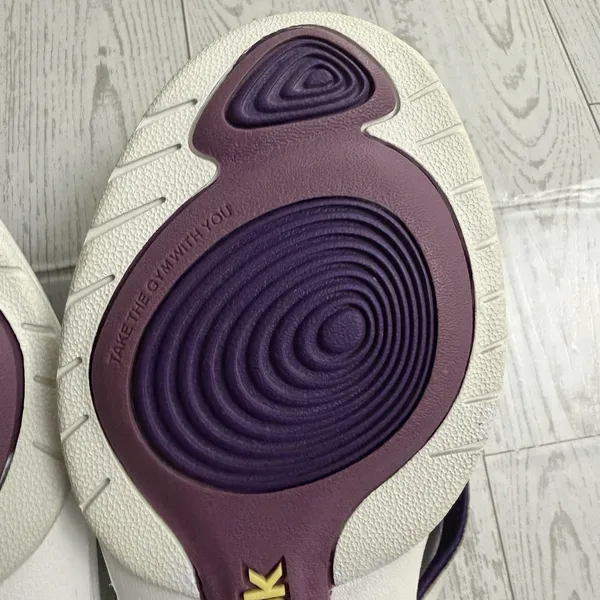 Reebok Easytone Women's Sz 5 Flip Flops White Purple Sandals Shoes Exercise‎ Gym - Image 7