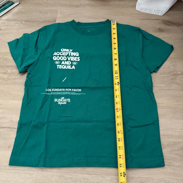 Los Sundays Tequila Graphic Green T-Shirt - Image 5