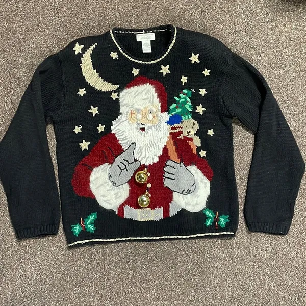 Lord & Taylor Santa Sweater Size L - Image 3