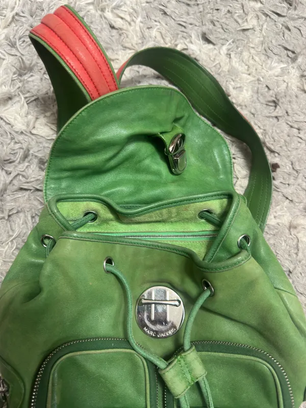 Vintage Leather Mini Backpack - Image 3