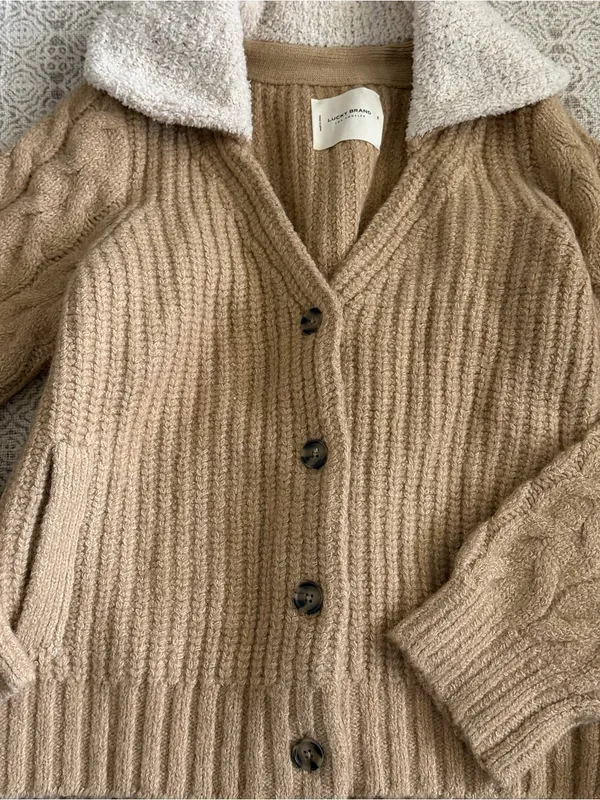 Lucky Brand Cozy Collared Cardigan Sweater - Image 3