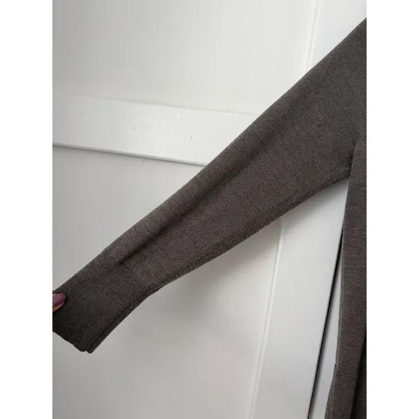 Banana Republic Wool Womens Taupe Brown V-Neck Button Front Pocket Cardigan - Image 4