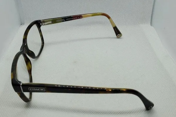 Coach Julayne Dark Tortoise Prescription Glasses Frames, Case, & Cleaning Cloth - Image 8