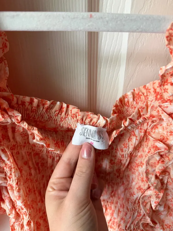 Orange summer dress Size M - Image 2