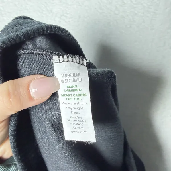 Aerie Ribbed Kick Flare Pants Black Hi-Rise Soft Stretchy Women's size M Regular - Image 7