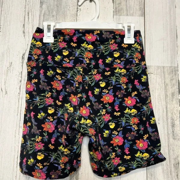 Victoria’s Secret PINK Yoga Floral Biker Shorts XS High Rise Stretch Athletic Mu - Image 3