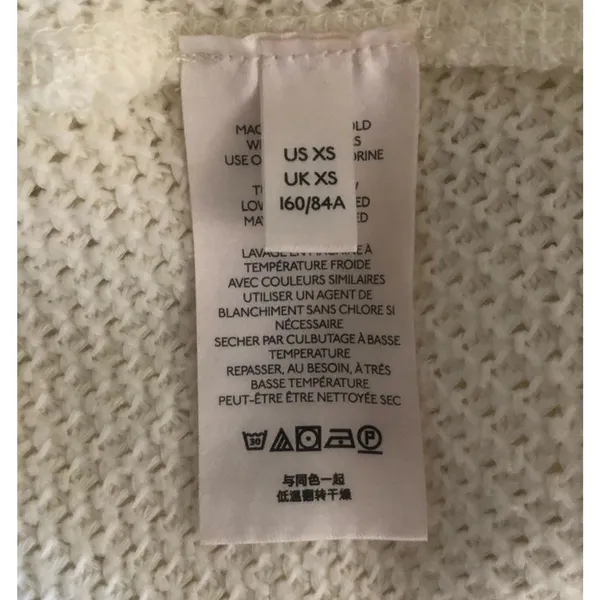 We The Free She’s A Keeper Sweater Ivory Ribbed Funnel Neck Women’s XS NWT - Image 10