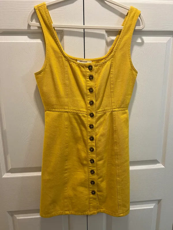 Tilly's  Yellow Button Down Dress - Image 2