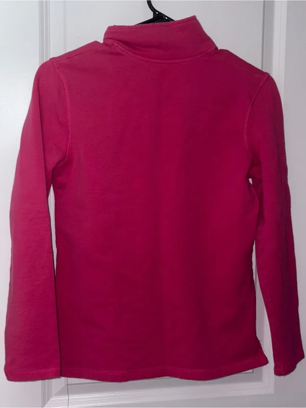 Hanes Women’s Hot Pink Half-Zip Fleece Pullover Size: S - Image 2