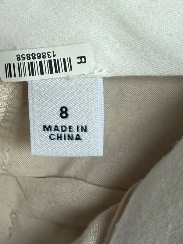Aritzia Babaton Agency Cream Beige Pants Sz 8 - Image 7