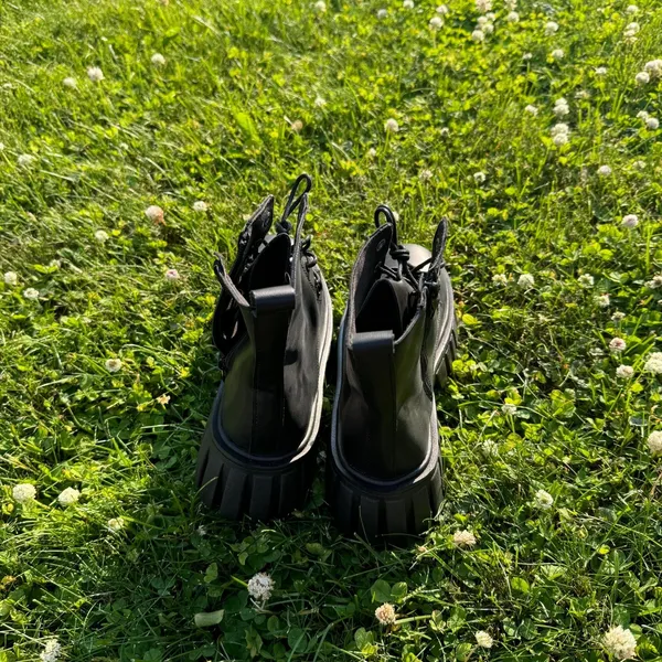 NIB Black Combat Boots Size 7 - Image 3