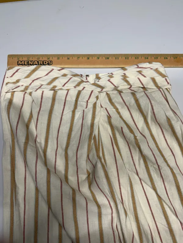 Madewell Twist-Front Sarong Midi Skirt‎ in Stripe women’s size 10 - Image 8