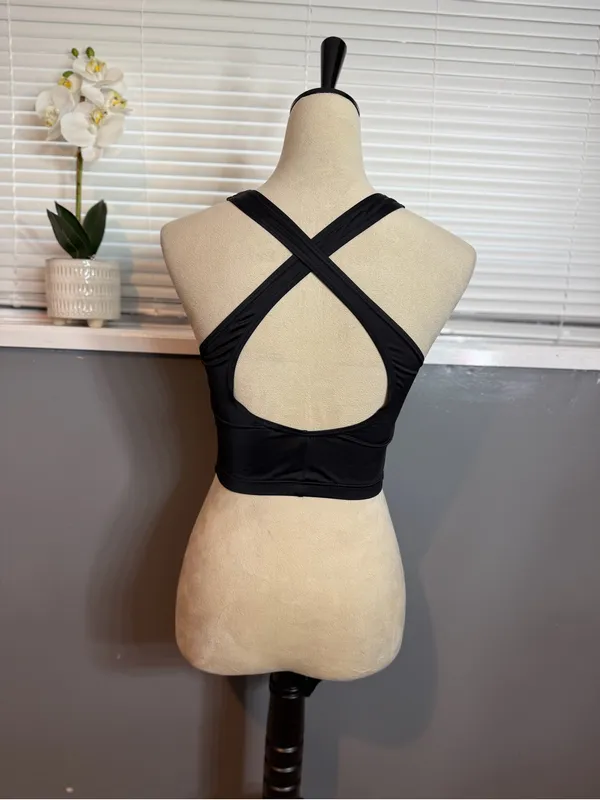 Weissman Black Dancewear Bodysuit Top Size M - Image 5