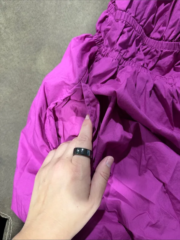 Vineyard Vines Bright Fuchsia V-Neck Ruffle Dress - Image 4