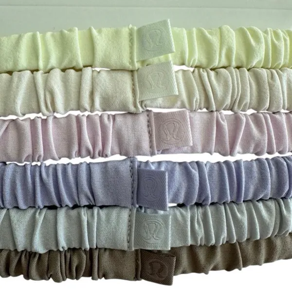 Lululemon Skinny Scrunchies 6 Pack Sheer Oak/Lt Ivory/Pink Org/Elix/Vapor/Lav Fr - Image 8