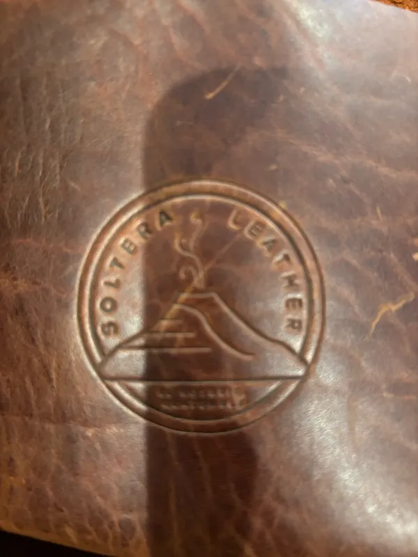 Brown leather tote - Image 3