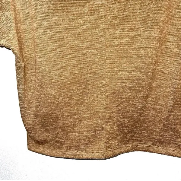 Banana Republic Mock Neck Thin Sweater Dark Tan Soft Knit - Image 5