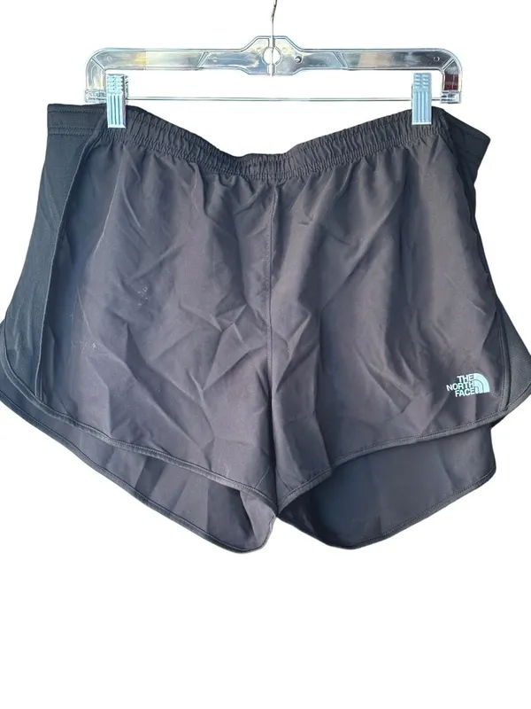 The North Face Size XL Womens Black FlashDry Running Shorts Back Zipper Pocket - Image 2