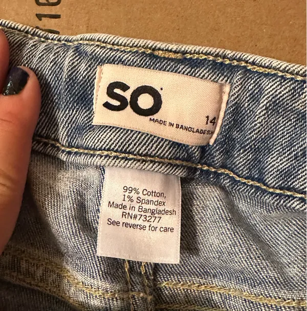 Jean Skirt Blue Size 14 - Image 3