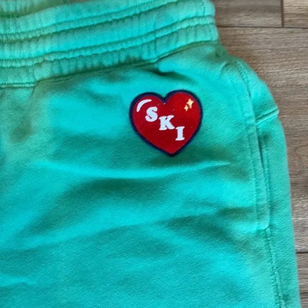 Aerie Green Joggers with ski patches - Image 2