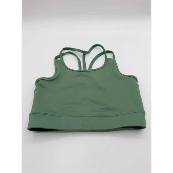 Xersion Sports Bra Quick-Dri Strappy Back Women's S Green Yoga Workout Sporty - Image 2