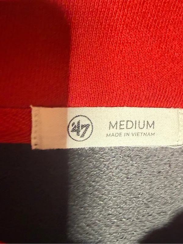 '47 Northeastern Black & Red Quarter-Zip Cropped Sweatshirt Womens Medium - Image 4
