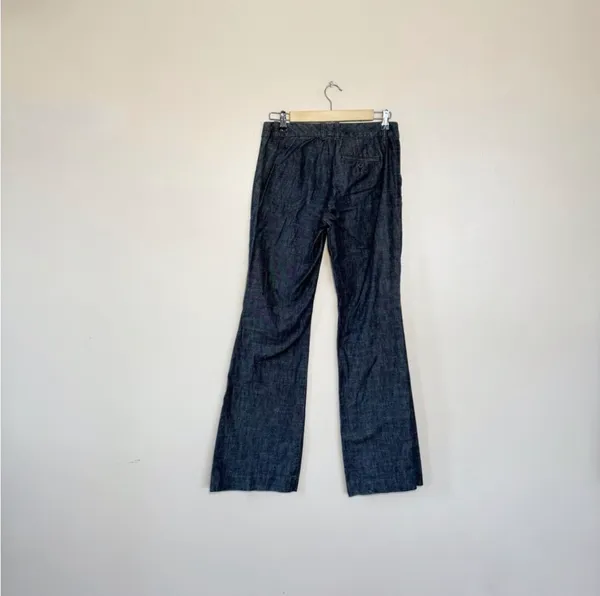 SALE! GAP Dark Denim Wider-Leg Pants Size 2L EUC - Image 2