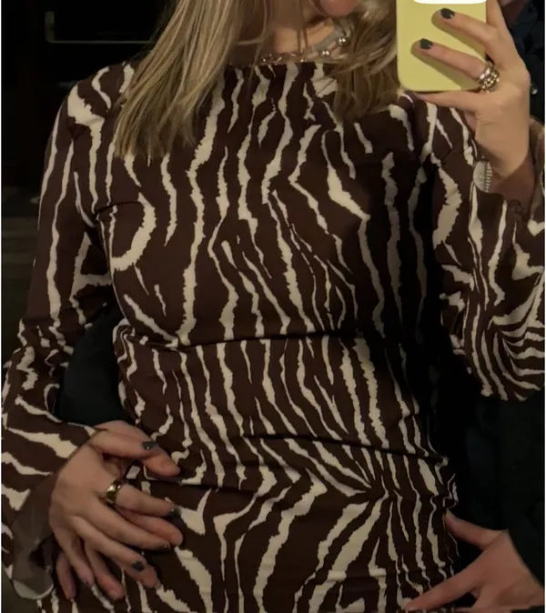 Animal print dress Brown Size M - Image 4