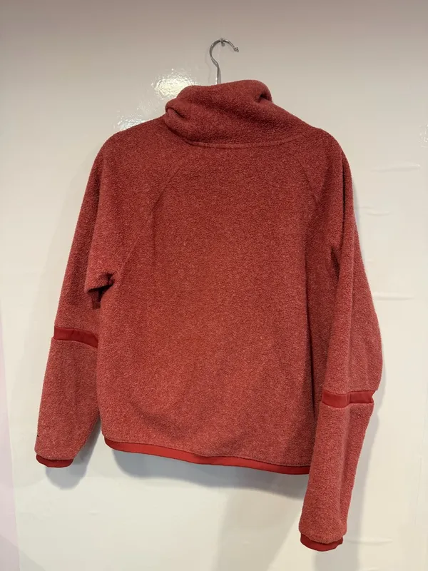 Red cowl neck‎ Nike Sherpa sweatshirt - Image 3