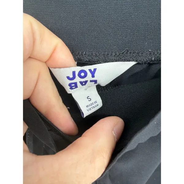 JoyLab‎ Womens Pants Black Paperbag Waist Wide Leg Drawstring S - Image 5