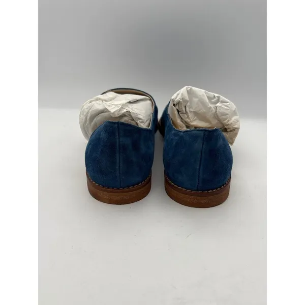 Women’s Anthropologie Size EU 39 Blue Suede Flats - Image 4