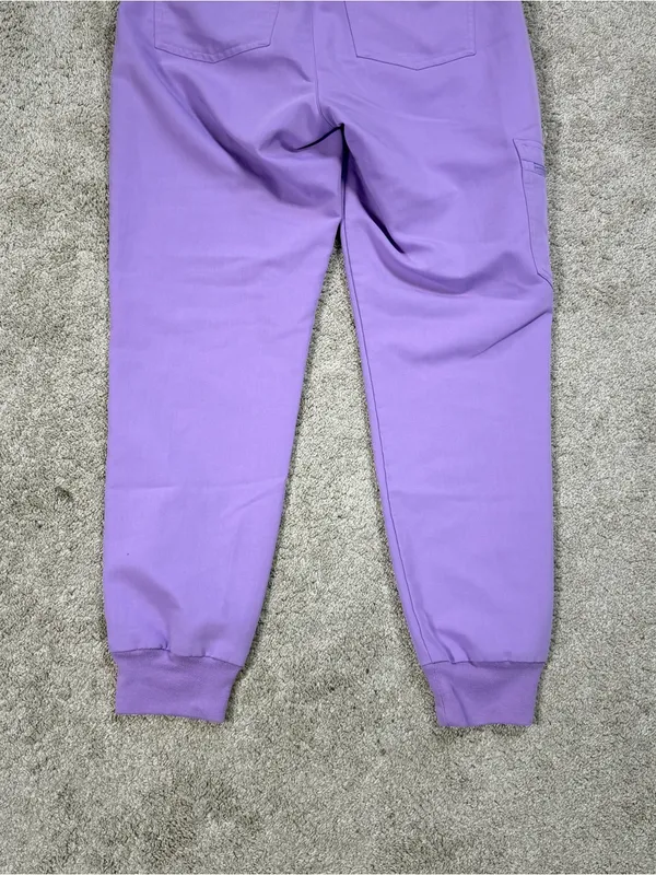 Figs Women’s Zamora High-Rise Casual Scrub Trouser Pants in Lavender XSP - Image 6