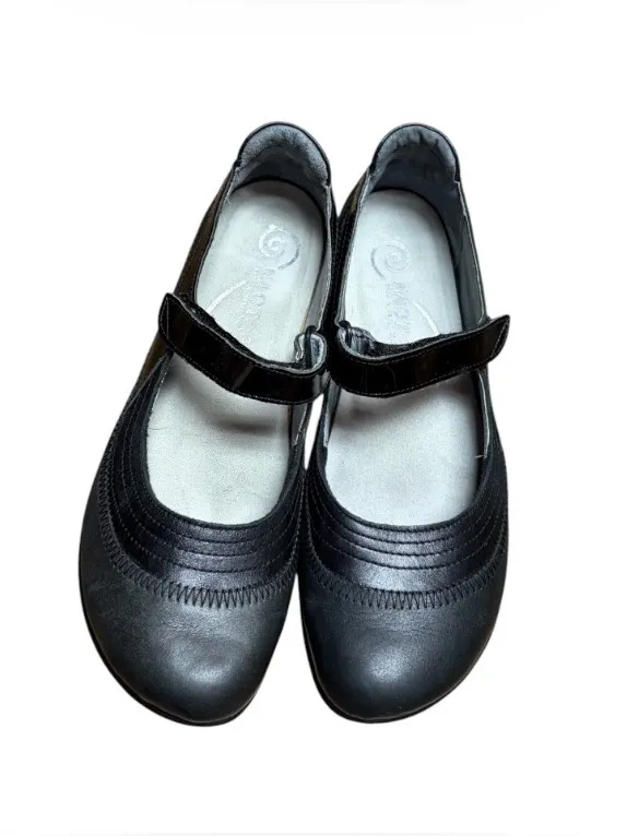Naot Kirei Black Leather Mary Jane Loafers Women's 7 EU 38 Comfort Arch Support - Image 2