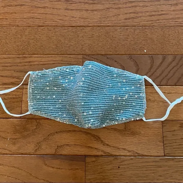Sequin Mask Adjustable‎ Blue NWT - Image 10