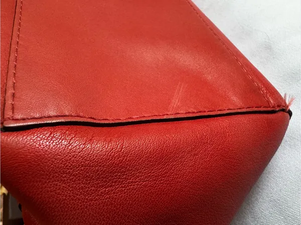 Coach Orange Leather Vintage Tote with Brass-Tone Hardware - Image 4