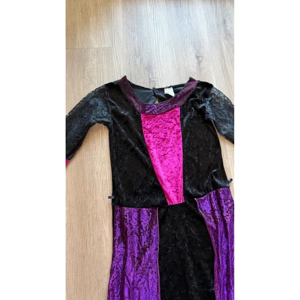Gothic Renaissance Sorceress Velvet Lace Purple Pink Size М Halloween - Image 3