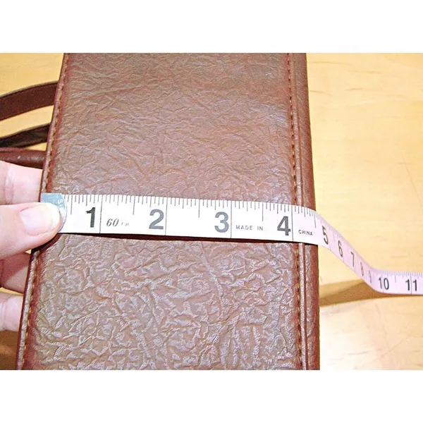 Source Unknown Brown Western Leather Tassle Fringe Front Adjustable Strap Shoulder Bag Cowgirl - Image 9