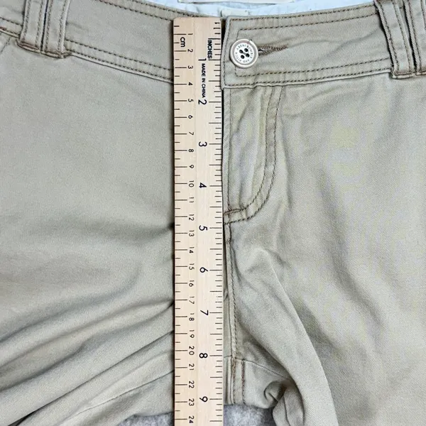 Y2K Abercrombie & Fitch‎ Womens Khaki Chino Pants Low Rise Bootcut Tan Size 4 - Image 7