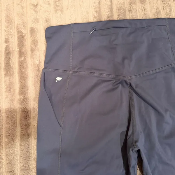 Fabletics Motion365 High Waisted Pocket Leggings Blue‎ Womens Size L 27 Inseam - Image 5