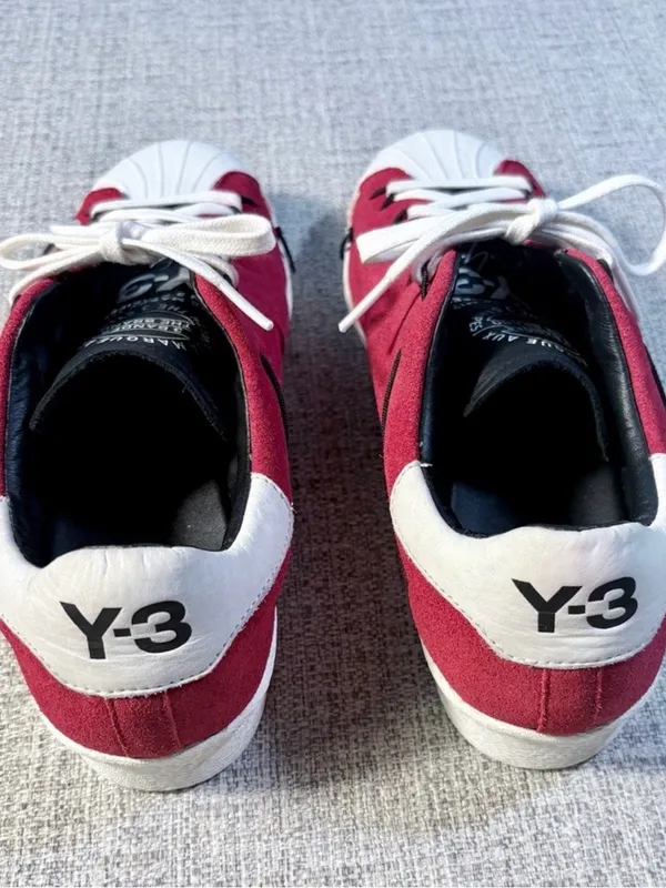 💥Adidas Y-3 Yohji Yamamoto Super Knot Chili Pepper Red Suede Sneakers W 6.5🧡 - Image 8