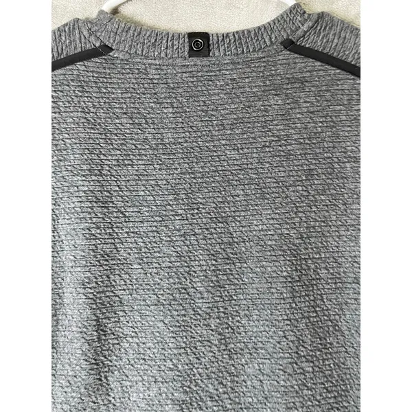 Lululemon On Repeat Dress Gray Heathered Knit Long Sleeve Dress Athleisure 10 - Image 4