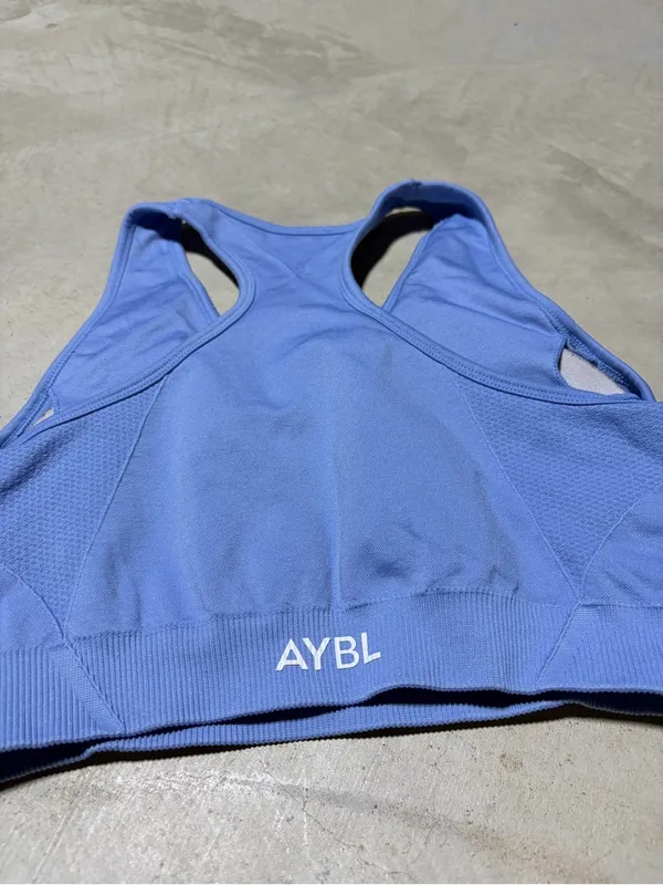 AYBL Blue Racerback Sports Bra small - Image 5
